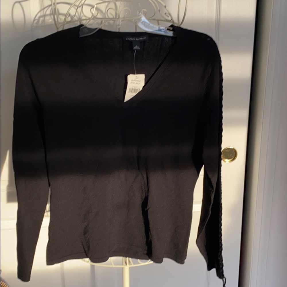 NWT! Banana Republic Black V-Neck Sweater